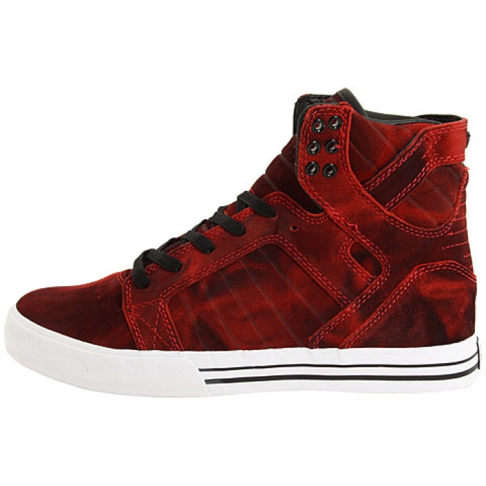 Classic Supra Skytop Shoes Camouflage Red For Men
