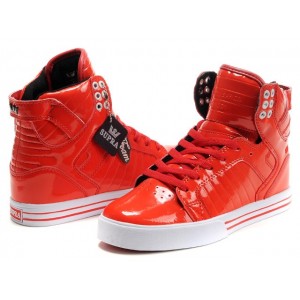 Women's Classic Shoes Supra Skytop Light Red White