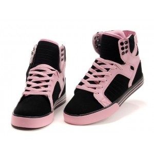 Women's Supra Skytop Classic Shoes Pink Black