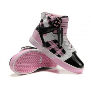 Women's Supra Skytop Classic Shoes Pink White Black