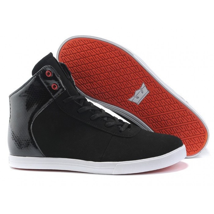 Singapore Supra Cuttler Mid Shoes Black Red For Men