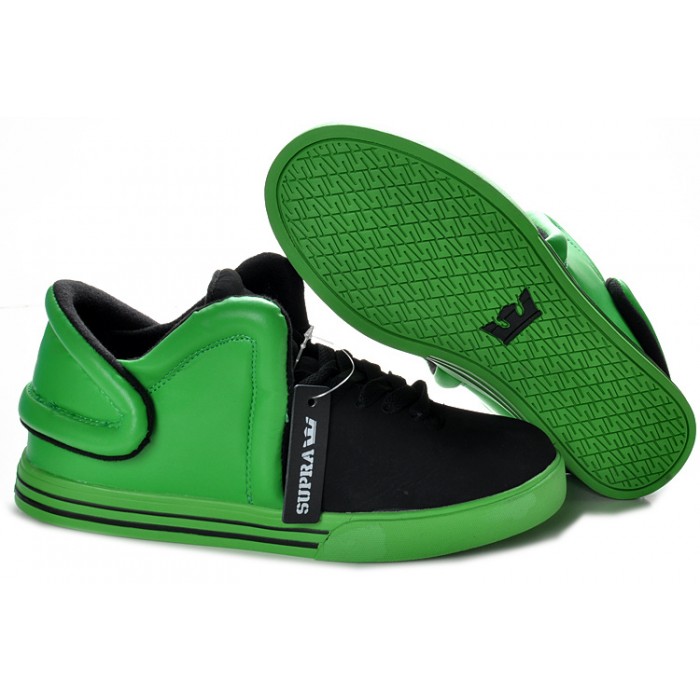 Buy Supra Falcon Low Shoes Men's Black Green