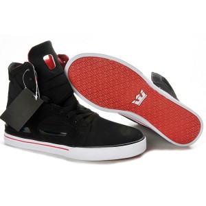 Supra 2 II Men's Shoes Black Red White
