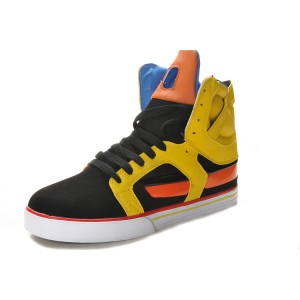 Supra 2 II Men's Shoes Black Orange Yellow
