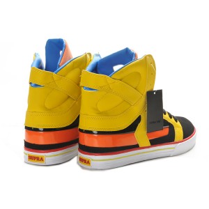 Supra 2 II Men's Shoes Black Orange Yellow