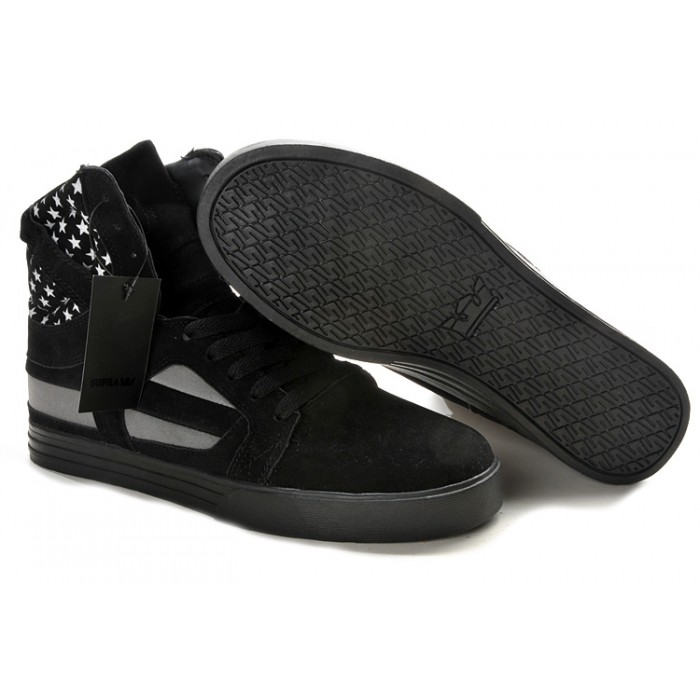 Supra 2 II Men's Shoes Black Stars