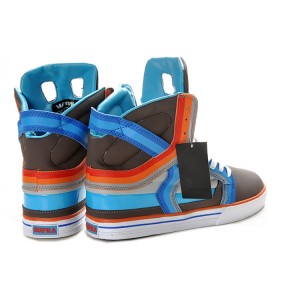 Supra 2 II Men's Shoes Grey Blue Orange