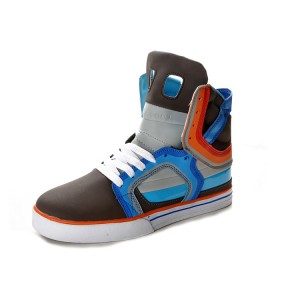 Supra 2 II Men's Shoes Grey Blue Orange
