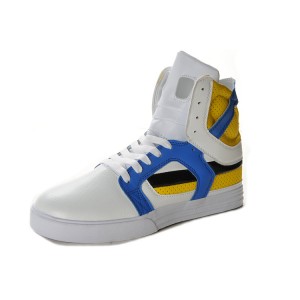 Supra 2 II Men's Shoes White Blue Yellow