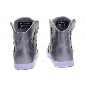 Men's Supra Pilot Shoes Silver Sneakers