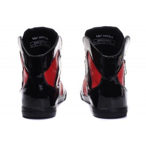 Supra Pilot Shoes Men's In Black Red NZ