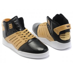 Black Yellow Men's Supra Skytop 3 III Shoes UK