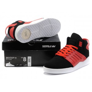 Cheap Supra Skytop 3 III Shoes Black Red For Men