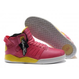 Men's Supra Skytop 3 III Shoes Pink Yellow White