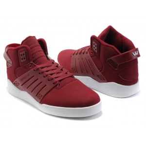 Men's Supra Skytop 3 III Sneakers Shoes Red White