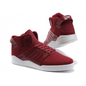 Men's Supra Skytop 3 III Sneakers Shoes Red White