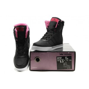 Men's Supra Skytop NS Shoes In Black Pink Sale UK