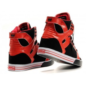 Buy Supra Skytop Men's Shoes Black Red White