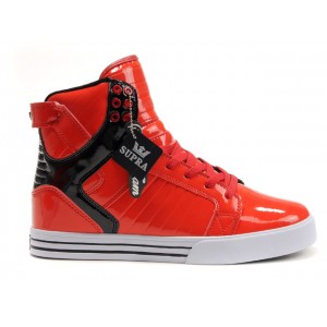 Cheap Supra Skytop Shoes Red Black For Men