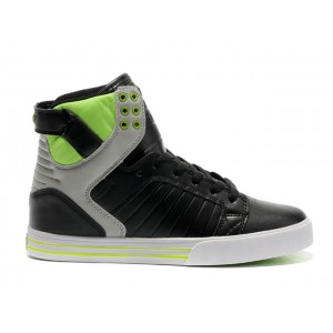 Men's Supra Skytop Shoes Black Fluorescence Footwear