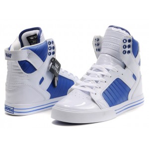 Sneaker Supra Skytop Shoes White Blue For Men