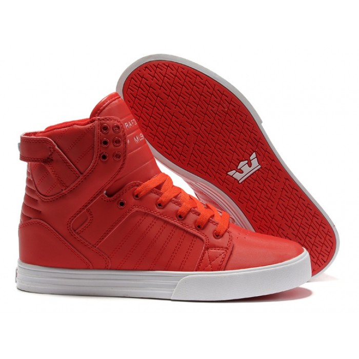 Supra Skytop Men's Shoes Full Red White Buy Online
