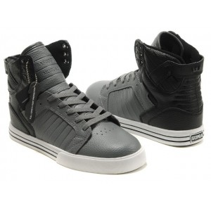 Supra Skytop Men's Shoes Grey Black Online Shop