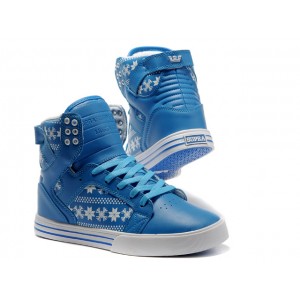 Supra Skytop Men's Shoes Snow Blue White For Cheap