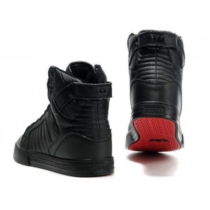 Supra Skytop Shoes Men's Black Red Base