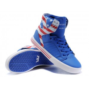 Supra Skytop Shoes Men's Blue USA