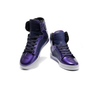 Supra Skytop Shoes Men's Bule Purple White