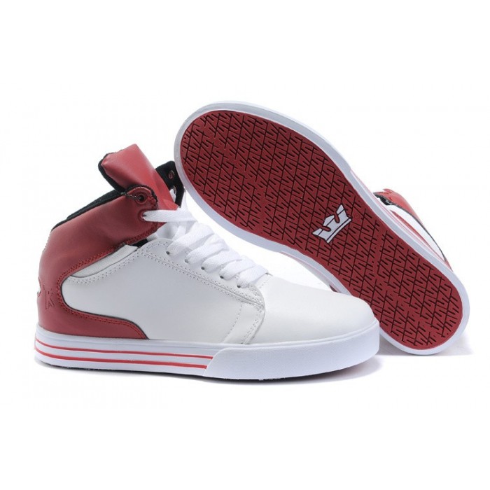Supra TK Society Mid Shoes White Red For Men