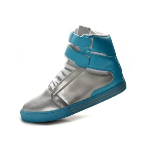 Men's Classic Supra TK Society Silver Blue Shoes
