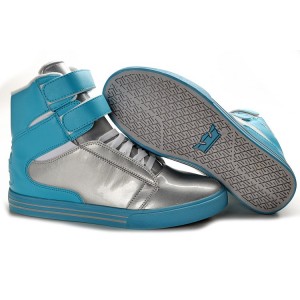 Men's Classic Supra TK Society Silver Blue Shoes