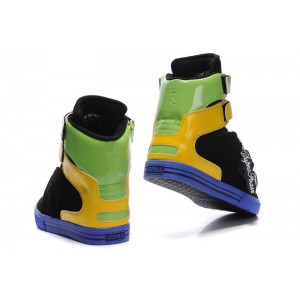 Men's Supra TK Society Shoes Yellow Green Black