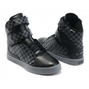 Men's Supra TK Society lattice Shoes Black Grey