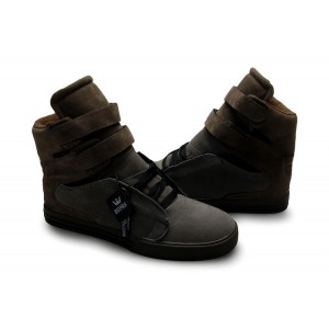 Supra TK Society Classic Shoes Men's Brown Grey Suede