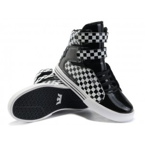 Supra TK Society Men's Shoes Black White Grid