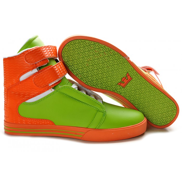 Supra TK Society Men's Shoes Green Orange White