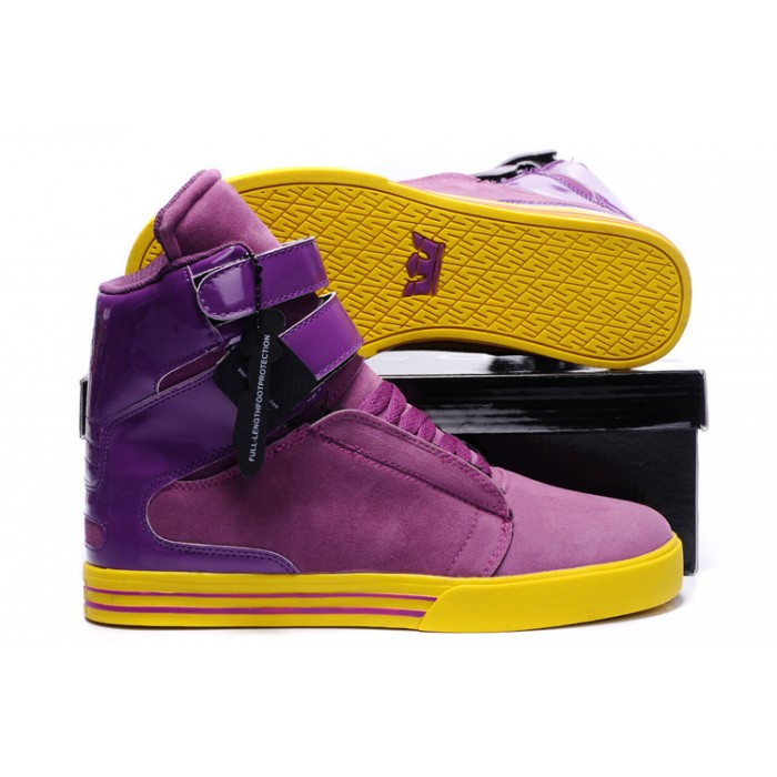 Supra TK Society Men's Shoes Classic Purple Yellow