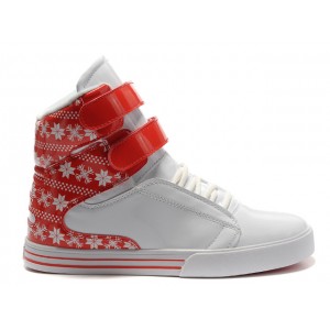 Supra TK Society Men's Shoes Snowflake White Red