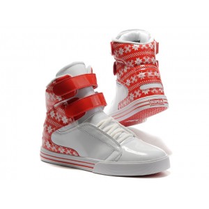 Supra TK Society Men's Shoes Snowflake White Red