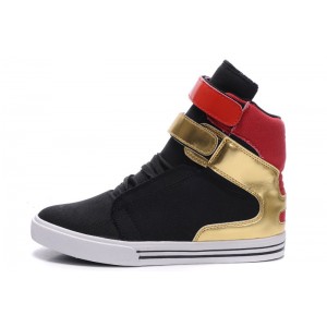 Supra TK Society Shoes For Men Black Gold Red