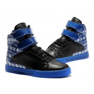 Supra TK Society Shoes Snowflake For Men Black Blue