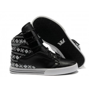 Supra TK Society Women's Shoes Black White Snow