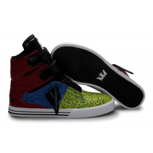 Women's Supra TK Society Classic Shoes Red Blue