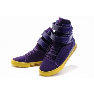 Women's Supra TK Society Classic Shoes Yellow Purple