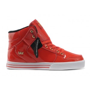 Men's Classic Shoes Red Supra Vaider Footwear Online