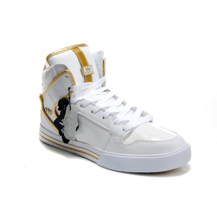 Supra Vaider Classic Men's Shoes White Gold Online