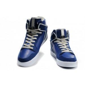 Supra Vaider Shoes Classic Blue Silver For Men